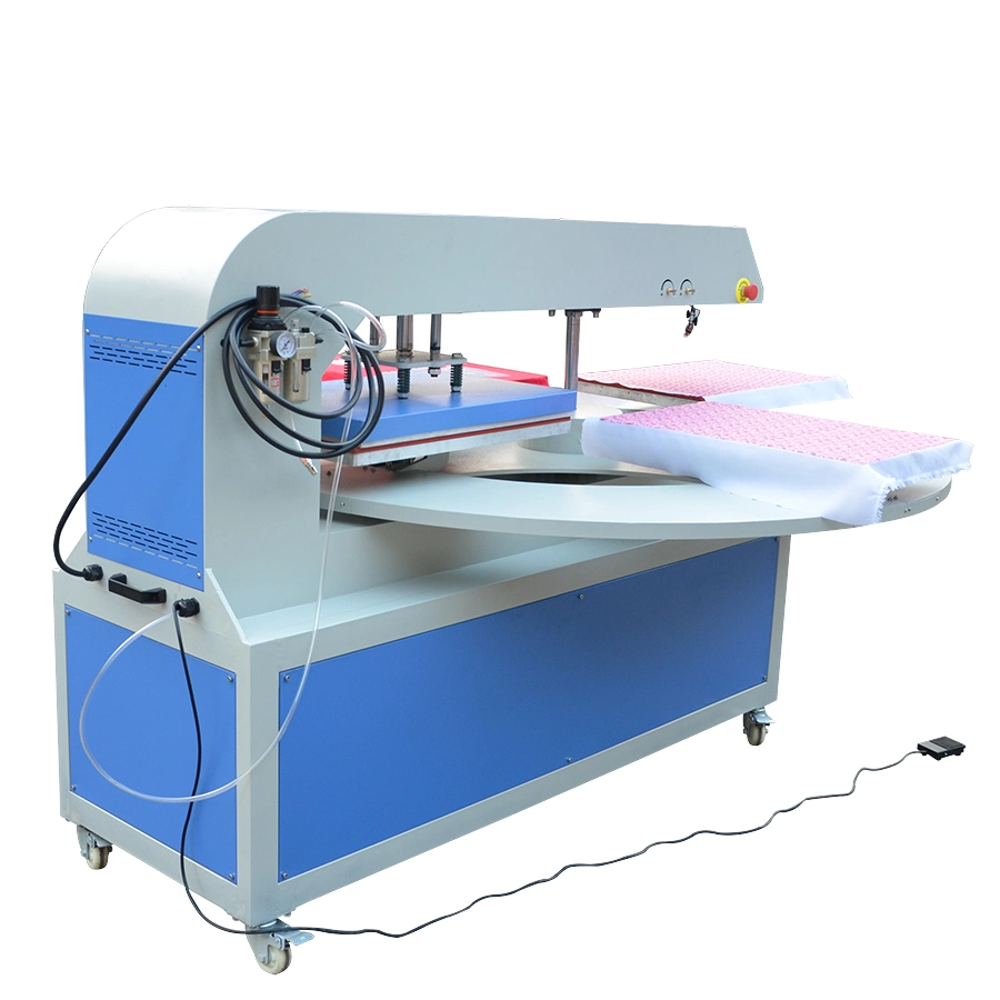 High Productive 4 Pallets Automatic Carousel Air Force Heat Press Machine with Rotary Printing