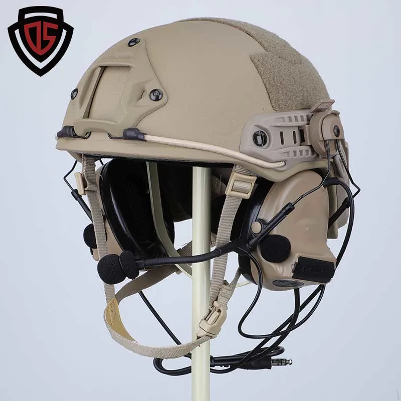 Doble Seguro Mich Ejército Militar cómodo UHMWPE nivel IIIA combate Casco balístico a prueba de balas para militares/policías