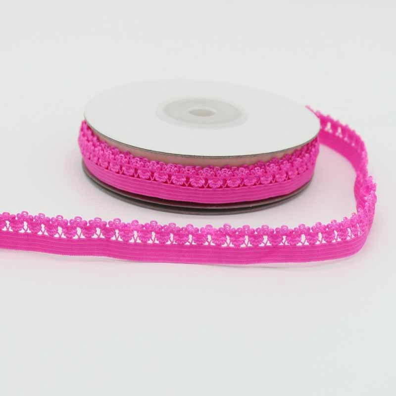 Wholesale/Supplier Good Quality Crochet Elastic Webbing Eco-Friendly Fashion Spandex Crochet Elastic Band for Clothing