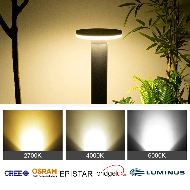 Estilo simples durável 60 cm alto quadrado paisagem Garden Street LED Luz de presença