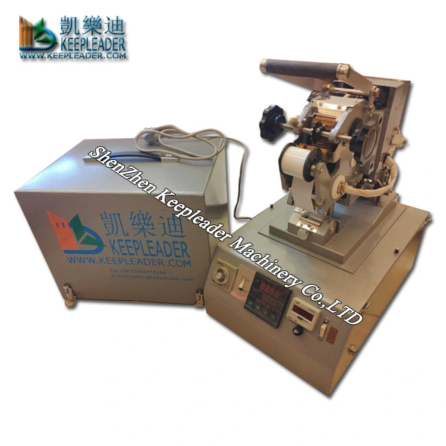 Serial Numbers Bronzing Imprinter Hot Foil Stamping Machine of Pneumatic Heat Press Embossing Equipment Numbering Wheels Printer