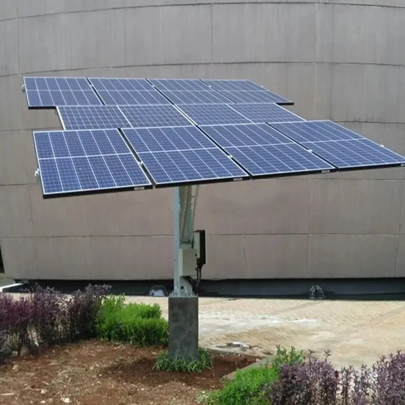 La energía Solar Fotovoltaica Energía Solar Tracker Seguimiento de 2 ejes Solar Kit Sistema de estanterías