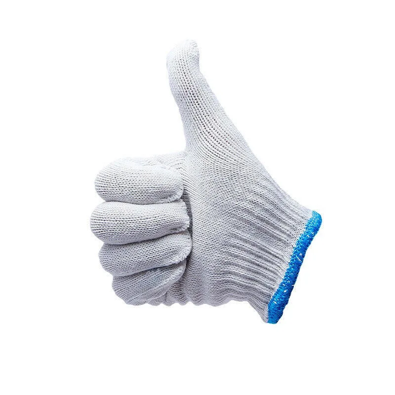 Wholesale/Supplier China White Cotton Knit Working Gloves for Construction Garden Work