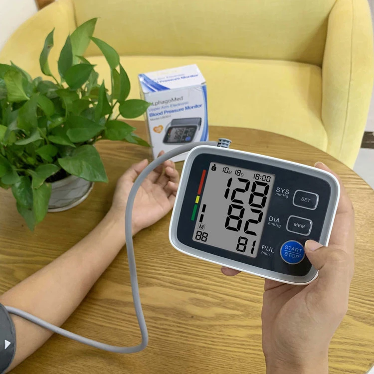 Medidor de BP Monitor digital de presión arterial sangre electrónica del brazo superior Monitor de presión