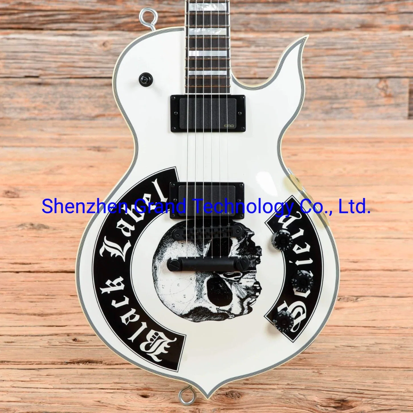 Custom Grand Wylde Audio Odin Grail Waod Electric Guitar in White Color