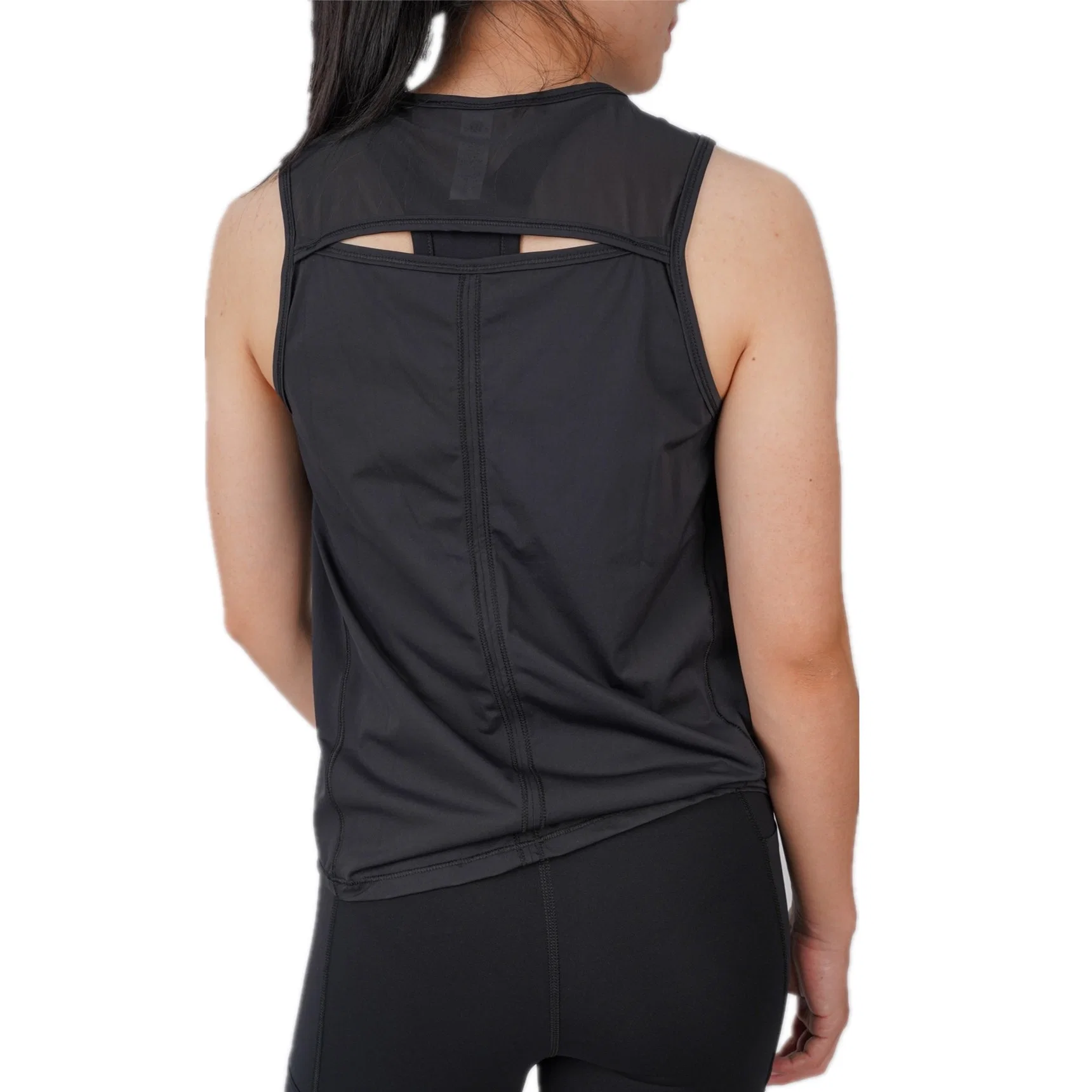 Xsunwing Athleisure Custom cuello alto gimnasio yoga Vest Señoras Blusa Tops ejecuta Sport viste ropa de mujer