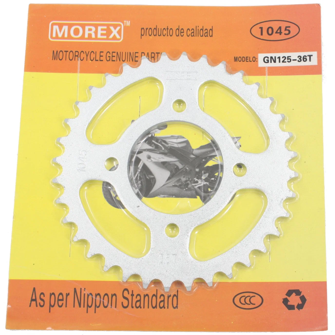 Motorcycle Spare Parts Accessories Original Morex Genuine Main Chain Sprocket Kit for YAMAHA Dt-175 15t