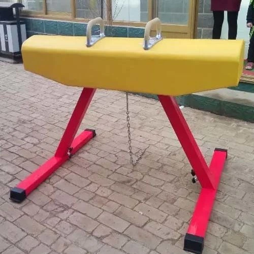 2022 Steel Stand PU Competition Gymnastic Trainer Vaulting Pommels Horse Equipment for Sale