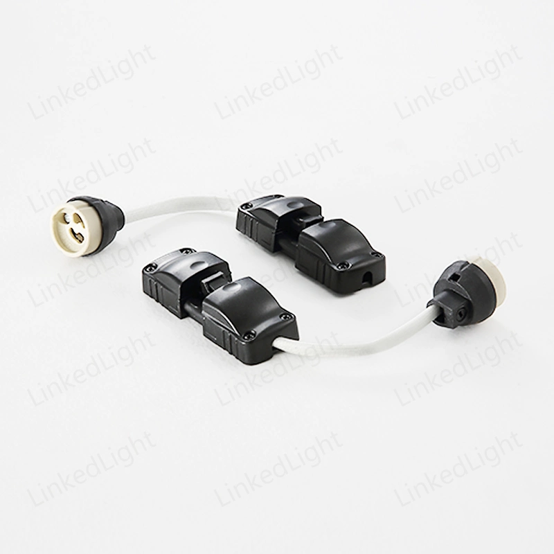 Câble de support d'ampoule GU10 et boîtier de plafonnier LED Connecteur de lampe