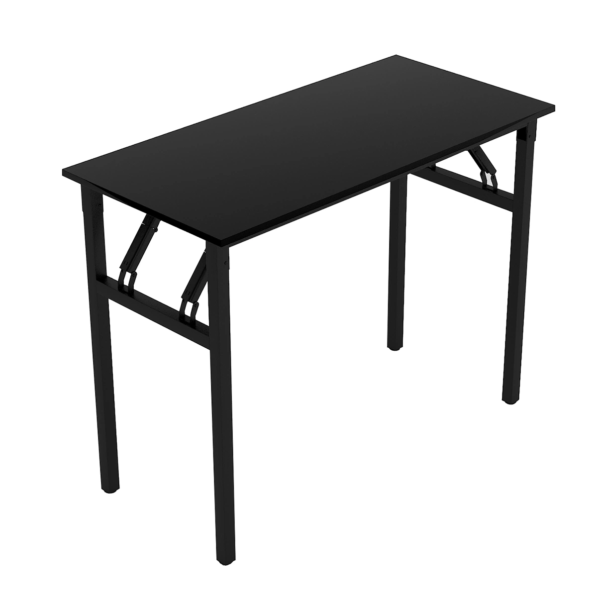 Need Desk Black Frame Computer Desk Folding Table, Laptop Desk Workstation for Home Office No- Assembly Required Ws-Swf-Sk-CT07