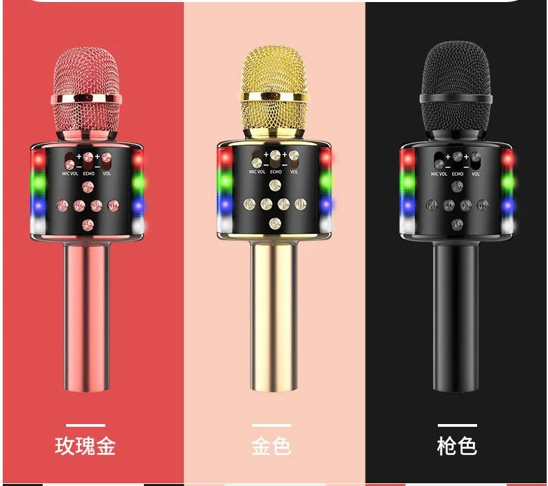 Teléfono inalámbrico Bluetooth estéreo Micrófono El micrófono de Karaoke