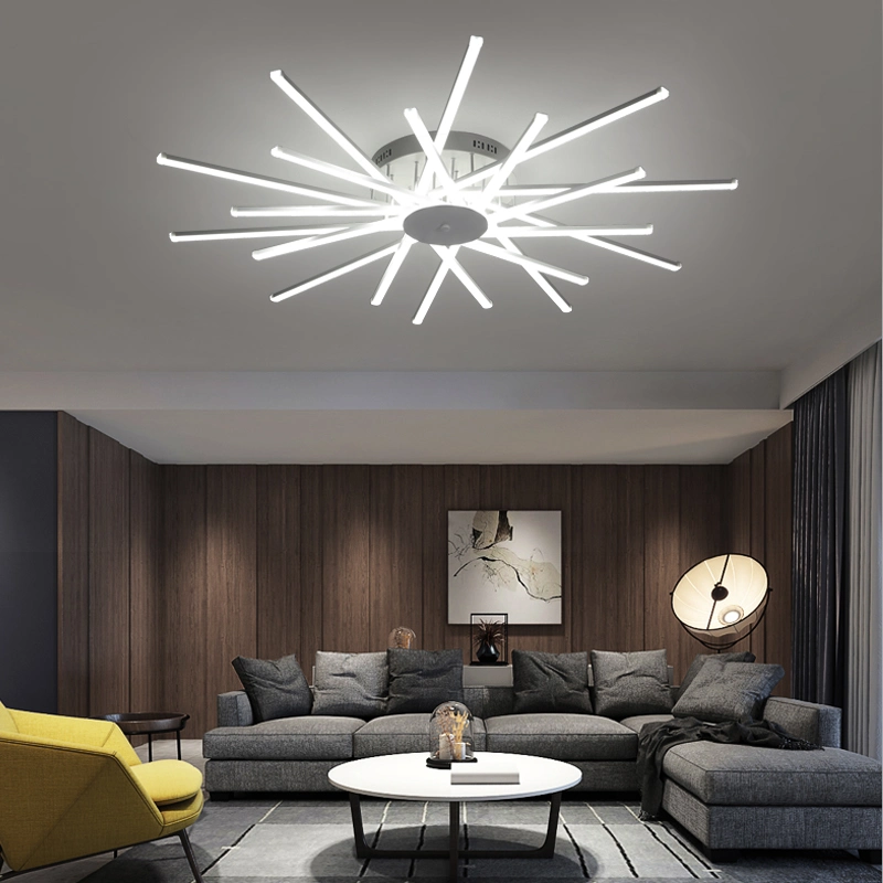 Дизайн декора Nordic Dimming LED Chandelier для гостиной столовой Спальня Домашнее освещение Диммин Чанделье