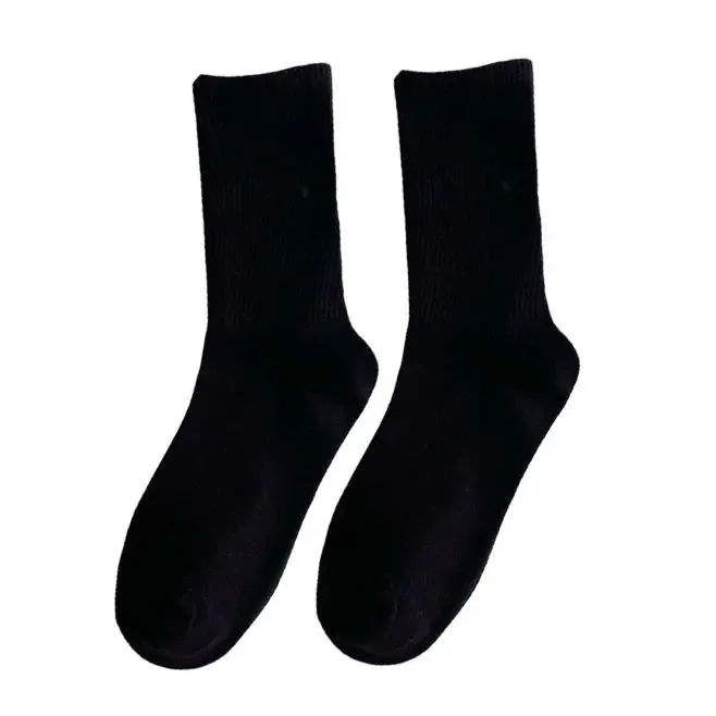 Men's Socks Crew Sport Bamboo Socks Custom Environmental Material Natural Casual Knitted Bamboo Cotton Blended Bambus Socks