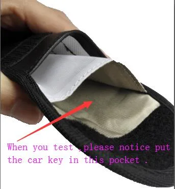 Double Layer RFID Phone Shielding Key Bag Leather Car Key