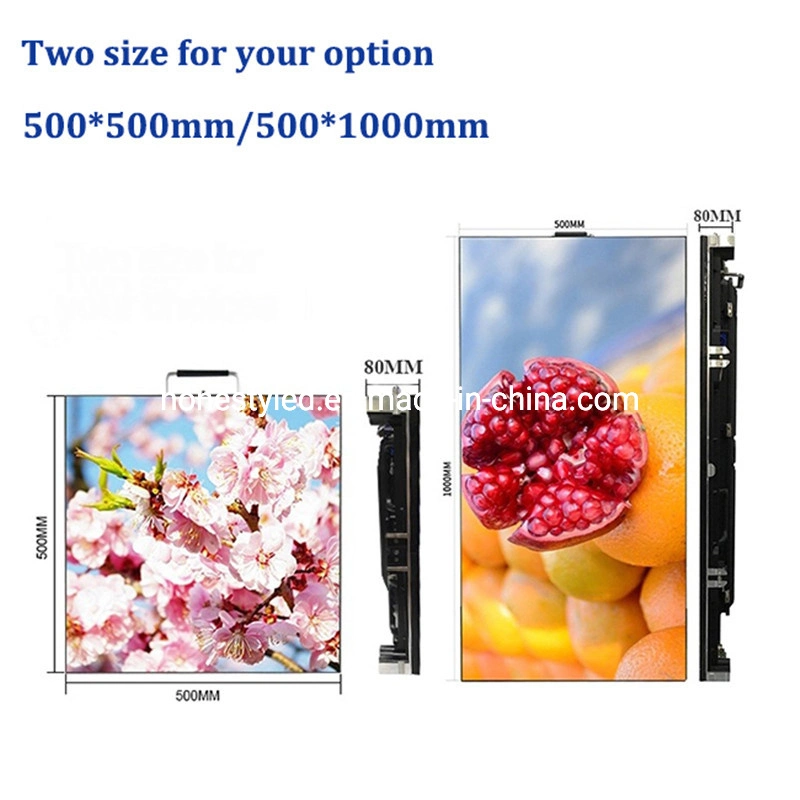 Best Brightness LED Display Panel Outdoor P3.91 Full Color LED Board Wall Die Casting Aluminum 500X500mm/ 500X1000m LED Signs