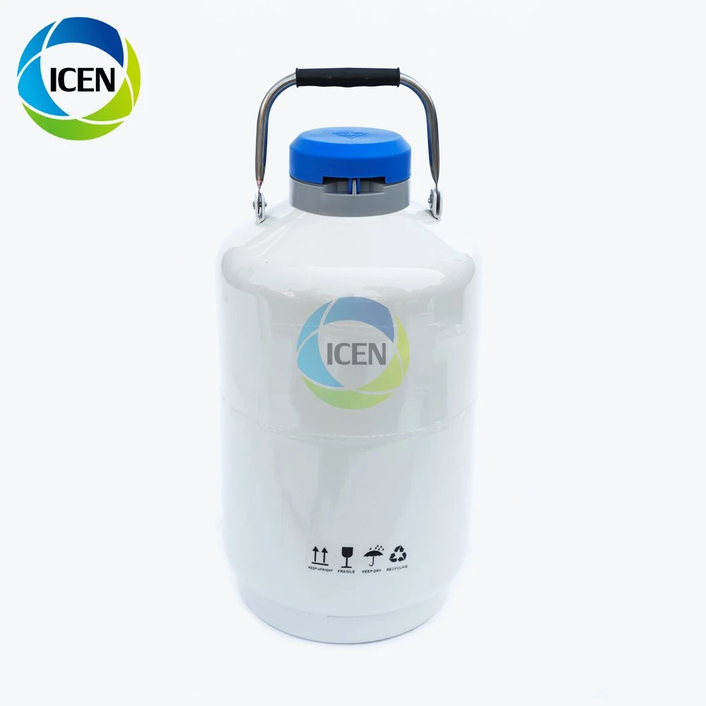 IN-YDS10 10 liter aluminum alloy biological container portable cryogenic liquid nitrogen tank price