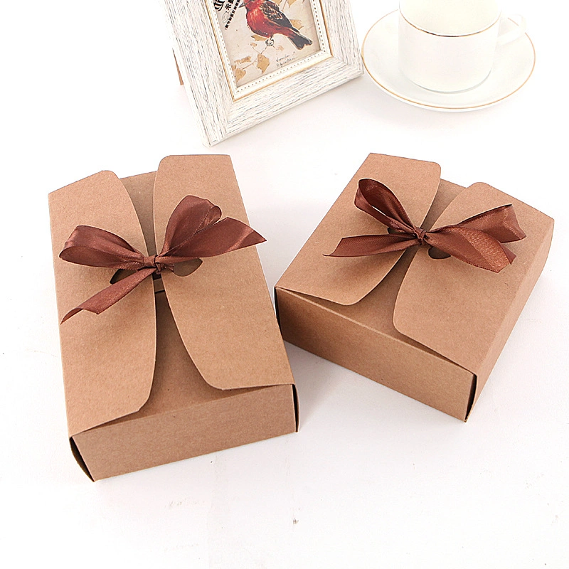 Baking Kraft Paper Box Candy Cookie Packaging Box Egg Tarts Nougat Packaging Cake Snack Box