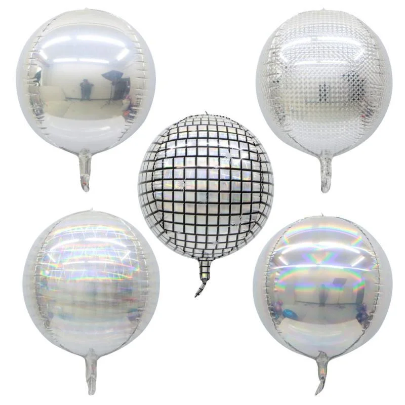 Birthday Wedding Party 22 Inches 4D Laser Disco Aluminum Foil Balloons