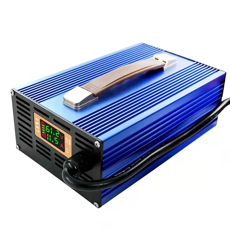 Automatic Car Battery Charger 13s 48V 54.6V DC 8A 10A Lithium Battery Charger with LED Charging Percentage Display