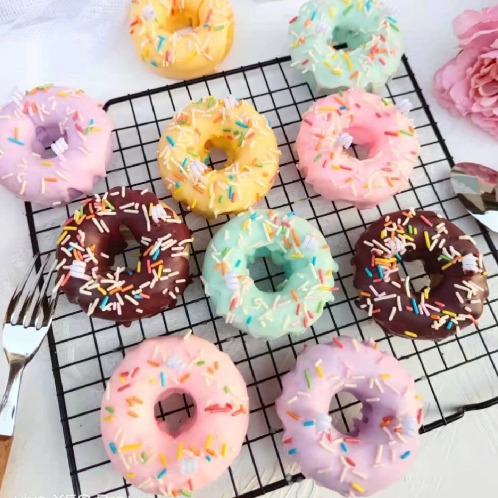 Donut-Förmige Bunte Dekorative Duftkerze Mit Duftkerze Fragance Aromatherapie