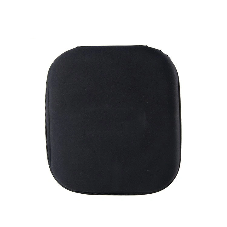 Custom Logo Square Black Waterproof Portable Travel Carrying Hard Shell EVA Earphone Case
