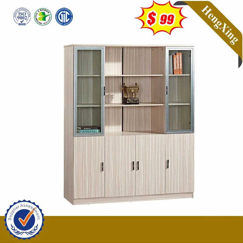 Modern Wooden Library School Office Antique Furniture Display Hallway Storage Glass Door Locker Filing Cabinets Bookcase Shelf