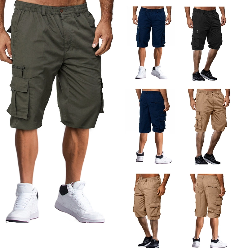 Wholesale Summer Cargo Shorts Custom Men's Loose Sports Work Casual Outdoor Short Pants Multi Pocket Streetwear