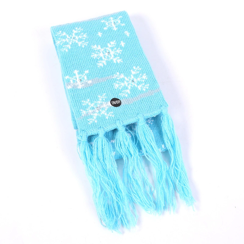 Custom Design Apparel Acrylic Winter Thick Warm Kids/Child Long Knitted Scarf