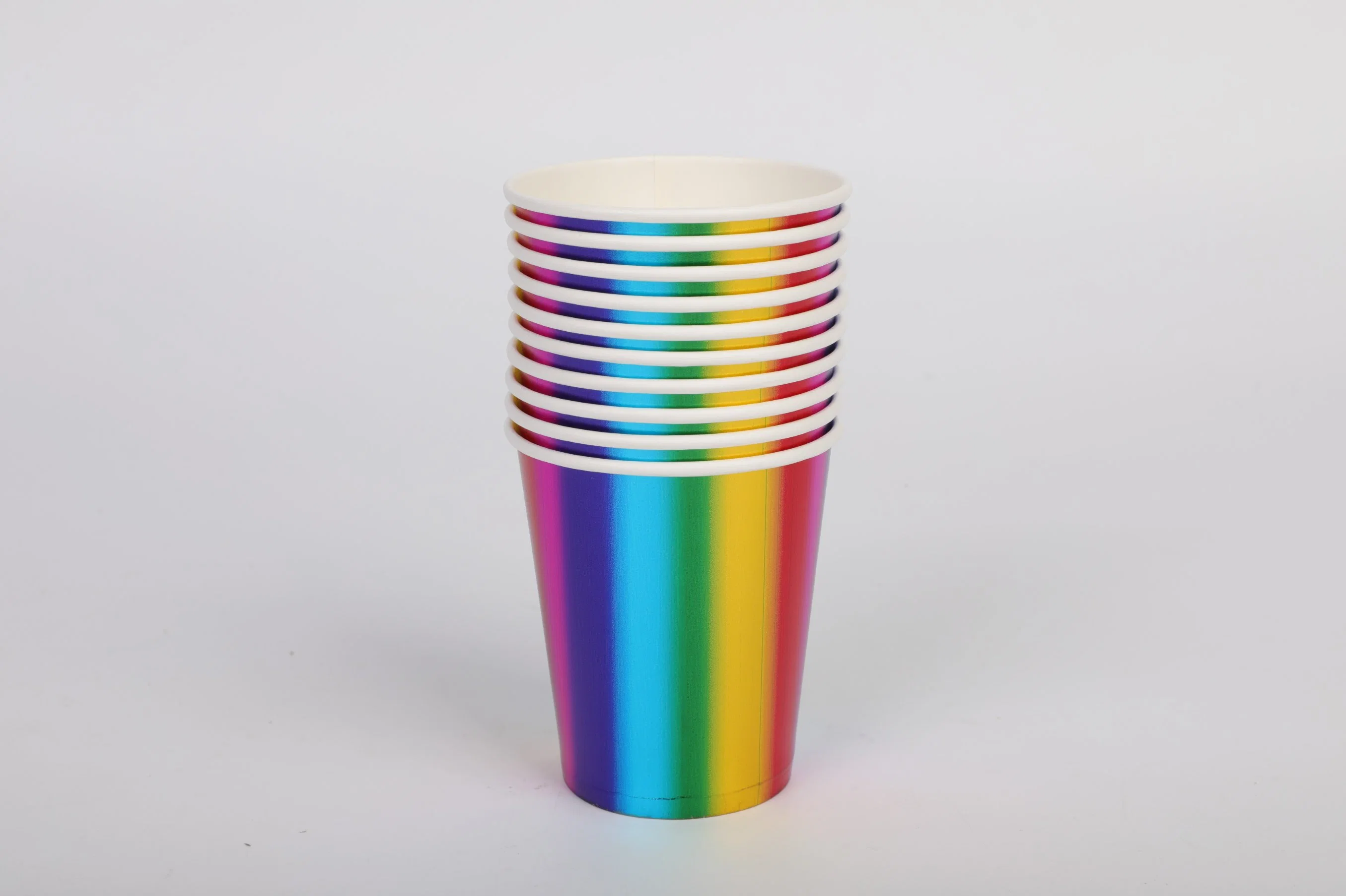 Ecofriendly 100% Compostable Biodegradable Color Liso Laser Party Tableware Paper Cup