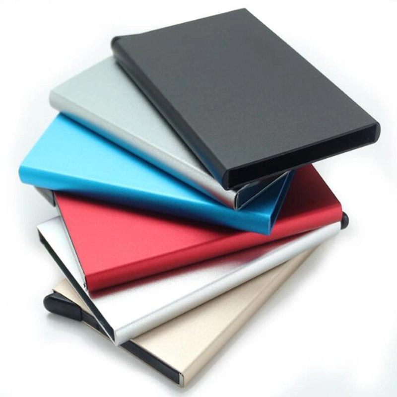 Wholesale Fashion Gift Men's Business Leather Business Card Holder