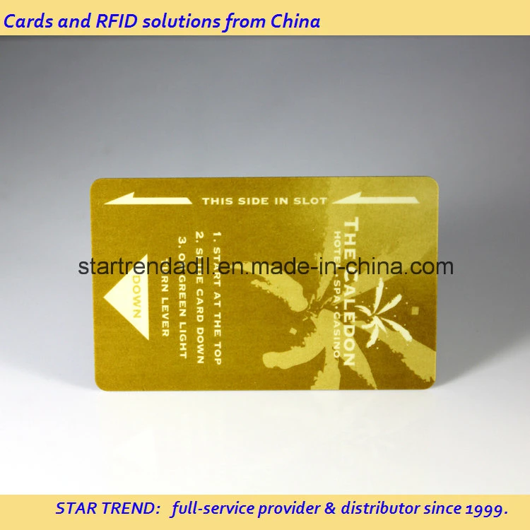 Luxury Hotel Door Card with Hot Stamp Gold or Silver Foil