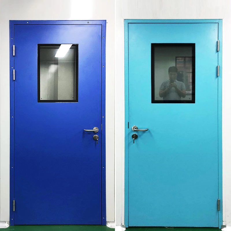 Swing Hospital Ward Operating Room Cleanroom Metal Steel Doors