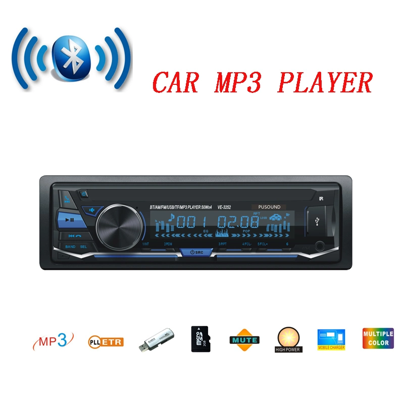 Système audio embarqué à panneau fixe avec USB auxiliaire SD/TF Bluetooth FM Radio lecteur MP3