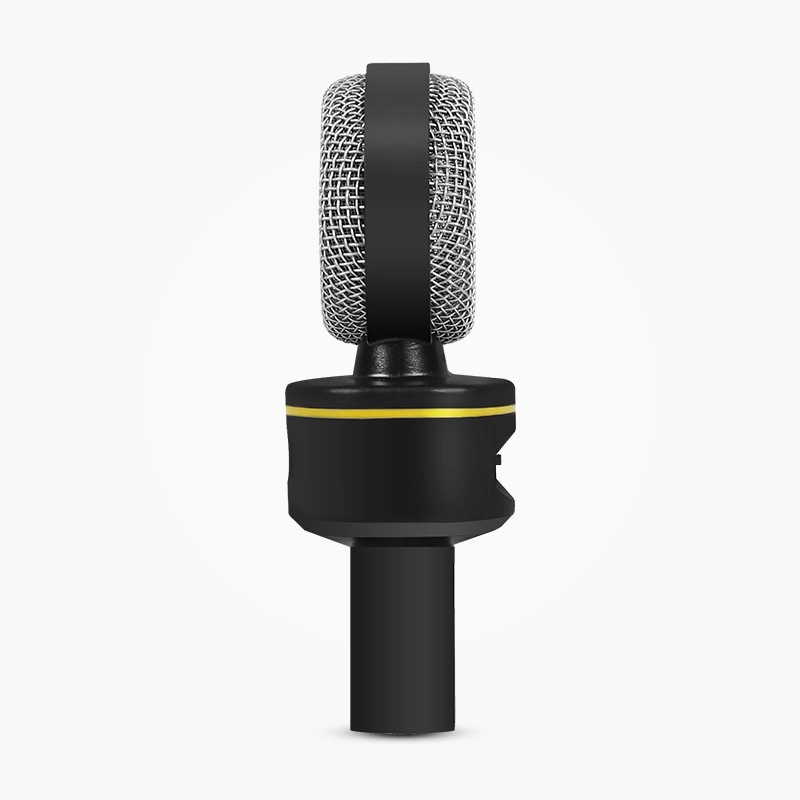 Microphone de bureau avec contrôle du volume pour l'enregistrement sur ordinateur portable Fil amovible avec jack 3,5 mm