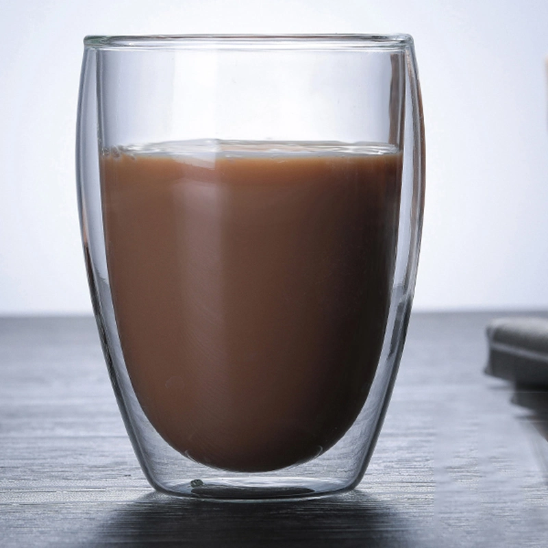 Doppelwandige Tee Borosilikatglas Tasse Glas für Chiller Frosty, gefrorene Eisbecher, Bierglas für Kaffee Milch Getränke