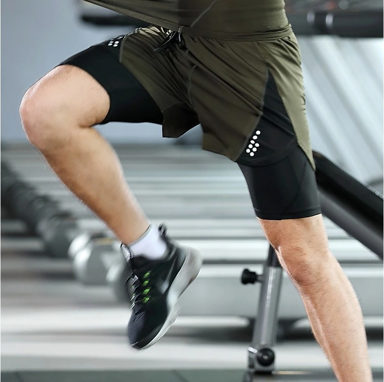 Wholesale/Supplier High Performance Mens Sportswear Gym Wear Hot Two in One Pants Basketball Product Whith Fabrics Comfortable Running Short