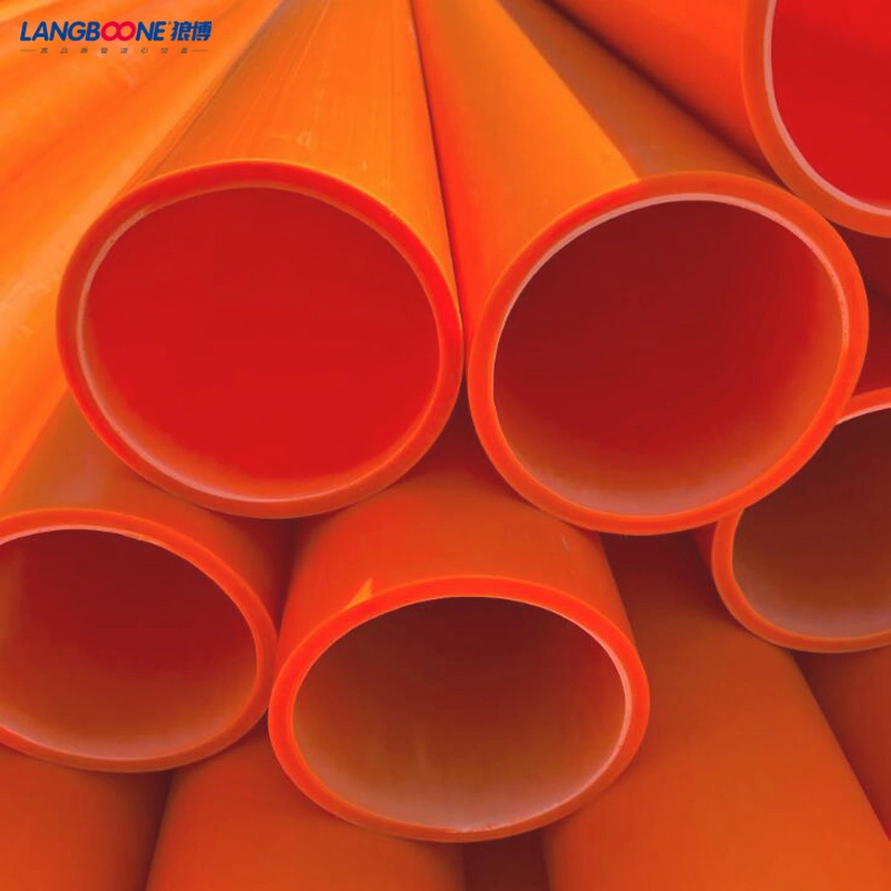 Sn32/40 Tube en plastique orange Mpp Conduit de protection de câble électrique Conduit de câble d'alimentation