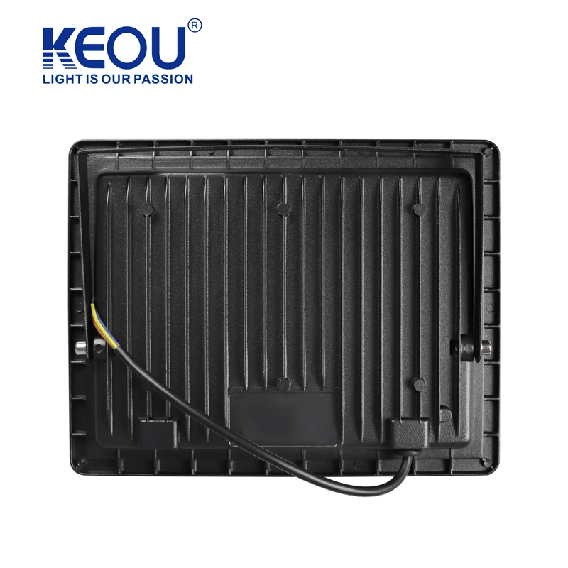 Keou High Wattage lámpara ultra delgada cuerpo 100W IP65 LED impermeable Luz de inundación