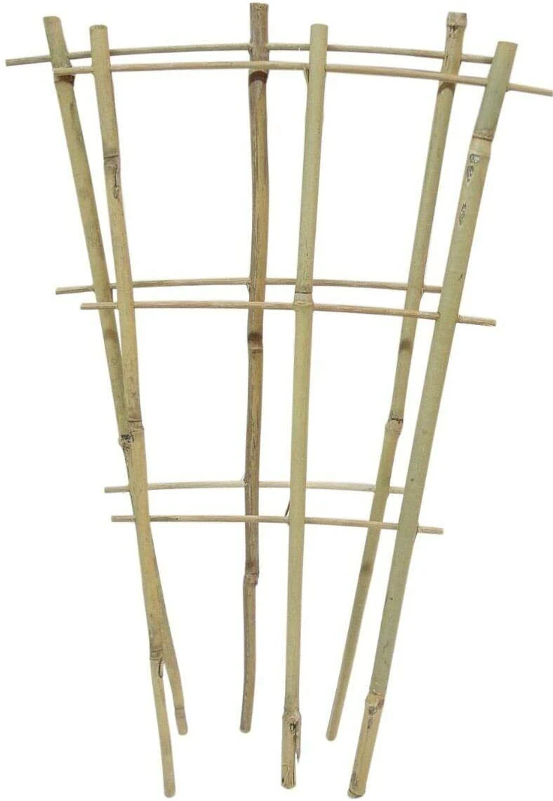 Natural Bamboo Stand 24 Inch High Garden Ladder Stand, Plant Stand