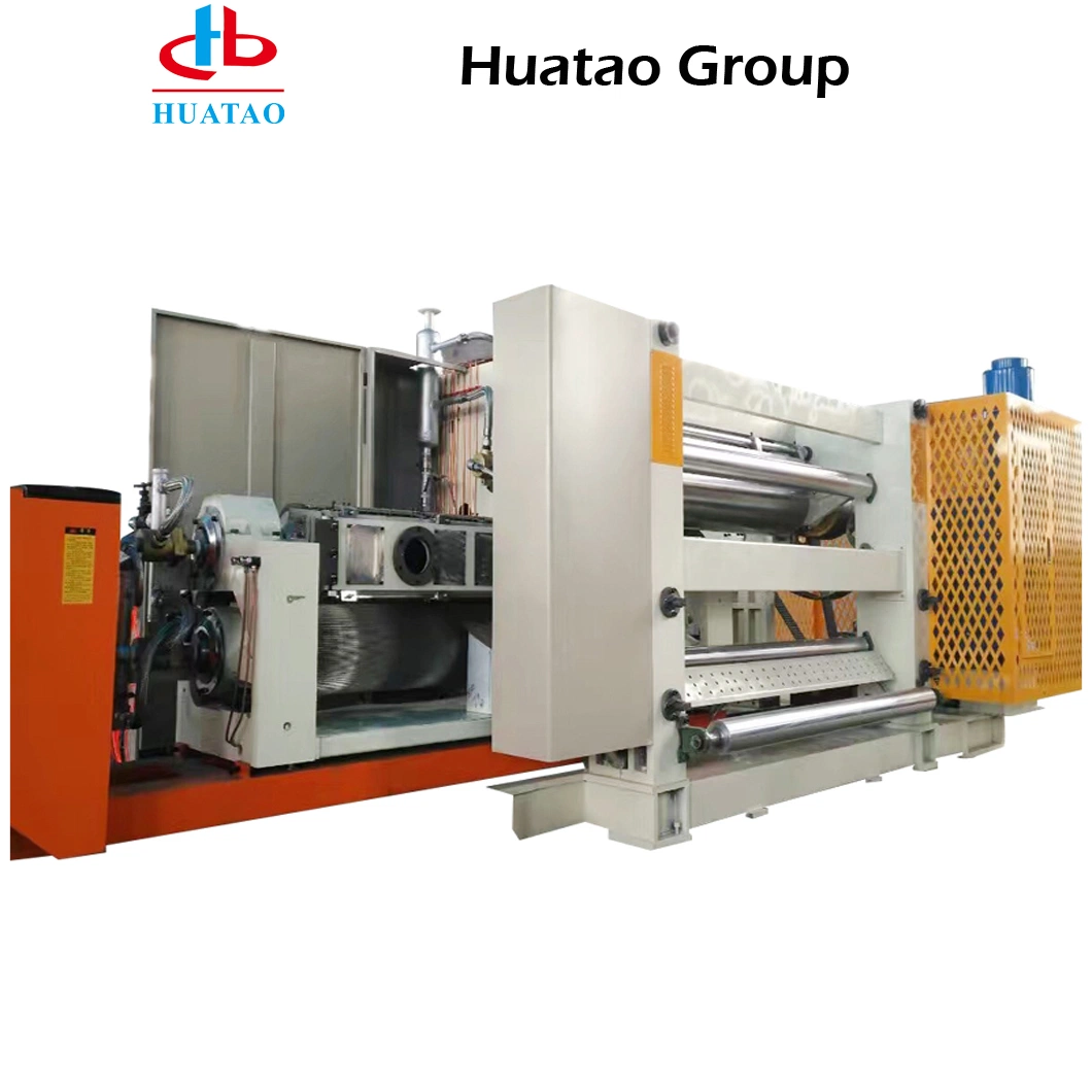 ISO9001 Approved Corrugated Cardboard Production Line Huatao B Flute Single Facer