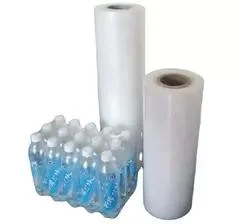 Customised PE Plastic Films Printable Hot Shrink Wrap Packing Heat Shrinkable Shrink Film Roll for Plastic Bottles Mineral Water