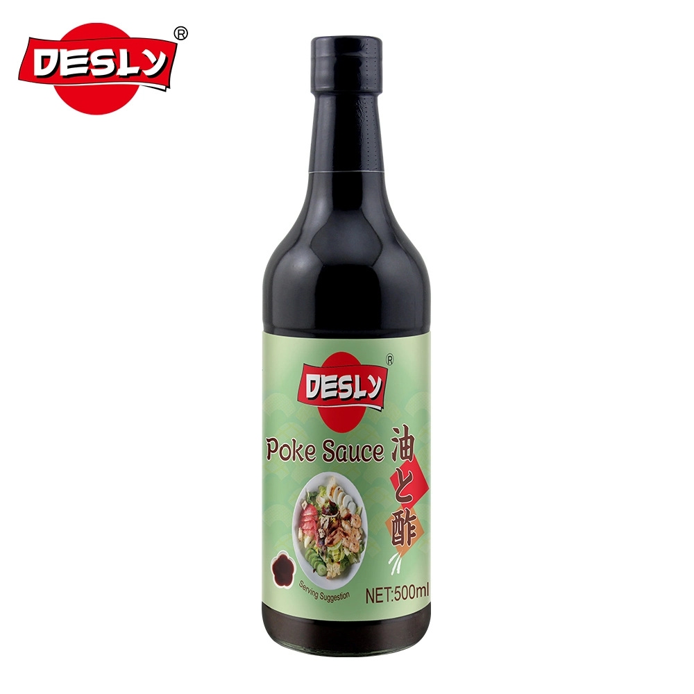 Sabor japonés Salado Salado Salsa de Vinaigrette Mayoreo Marca de la deslosa 1,8L Salsa de poke para la industria alimentaria de los supermercados