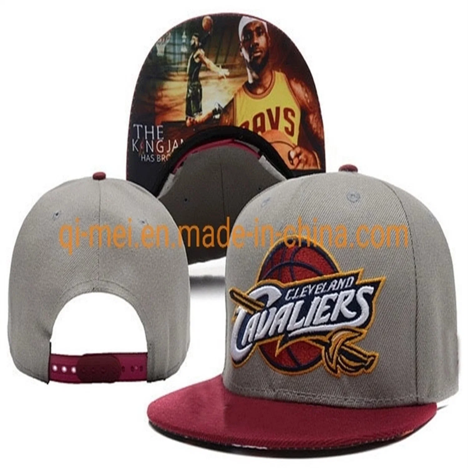 Wholesale/Supplier Custom Cavaliers Bulls Stitched Hiphop Adjustable Snapback Basketball Caps