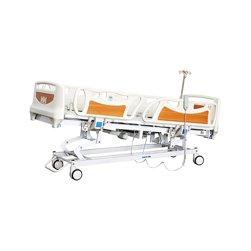 Ya-D5-7 Economic Five Function Electric Adjustable Bed Nursing ICU Hospital Bed with Side Rail Control