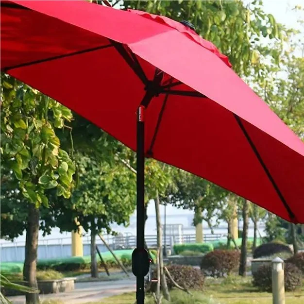 Kundengebundene Möbel große Freiluftkantilever großen Platz römischen Patio mit LED-Garten Balkon Luxus Sonnenschirm Outdoor Regenschirm