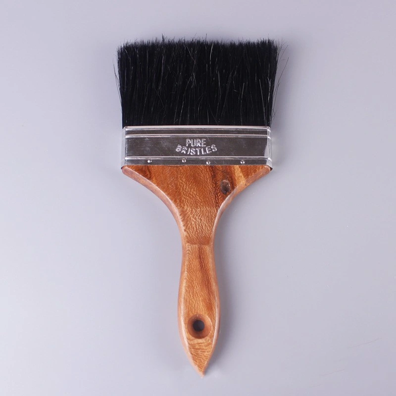 Hot-Selling Style White and Black Bristles with Solid Plastic Handle Brush Paint Paint Brush