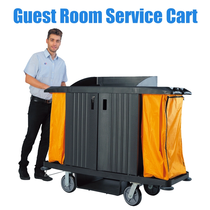 Restaurant Hotel Guset Room Service Cart Cleaning Trolley Cart