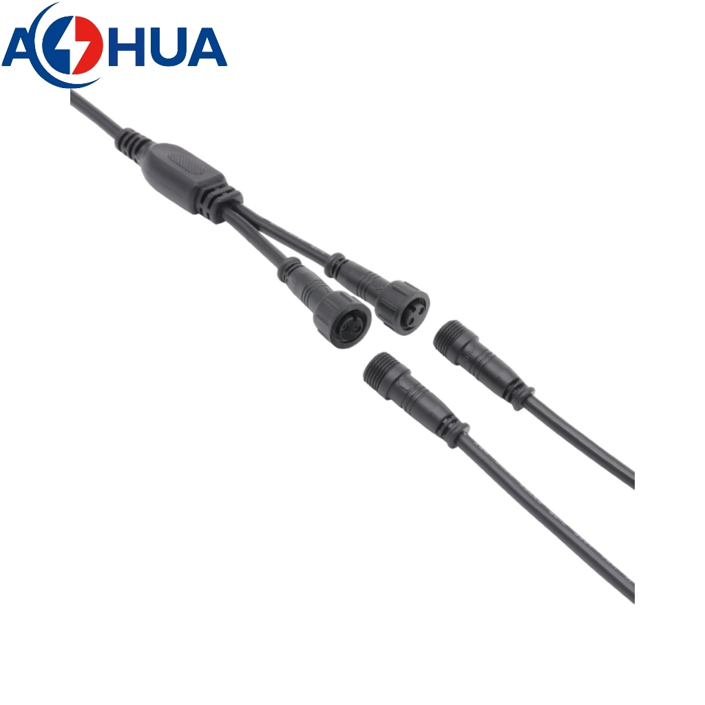 3 to 1 Y Type Connector Male and Female Industrial Plug Waterproof Cables