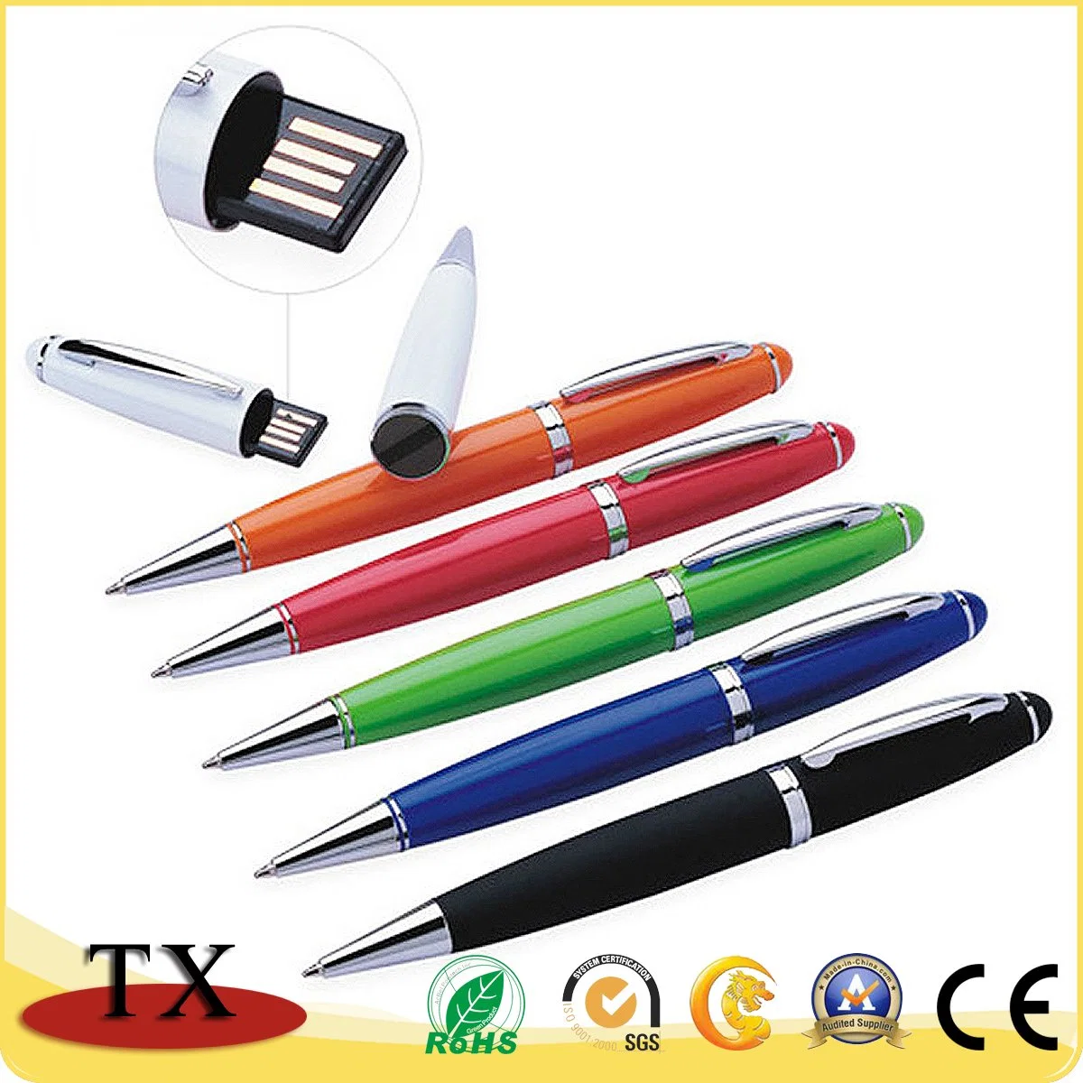 Business Flash Drive Stick Promotional Gift Touch Screen Ballpoint Pen USB