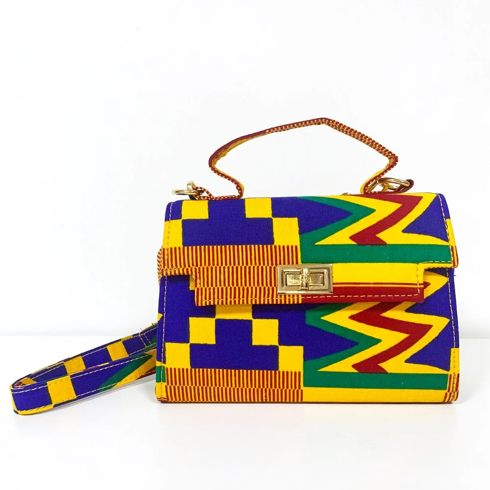 Manufacturer OEM Cross Shoulder Designer Crossbody African Print Lady Bag Fashion African Women Bag